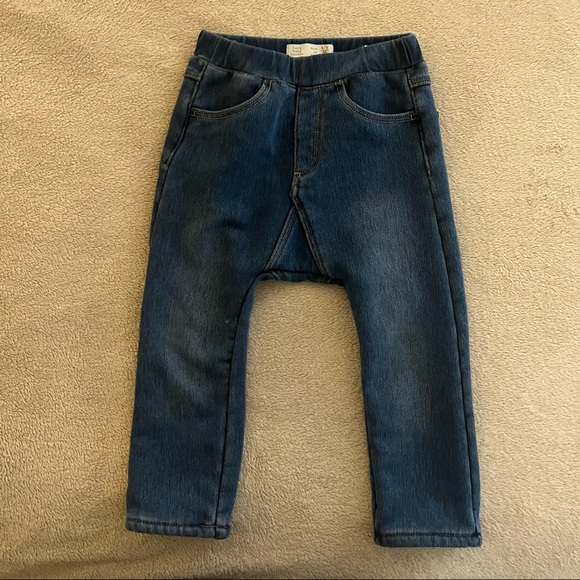 Zara Baby Kids Boys Toddler Jeans Blue Pull On 2-3 Years - Picture 1 of 2